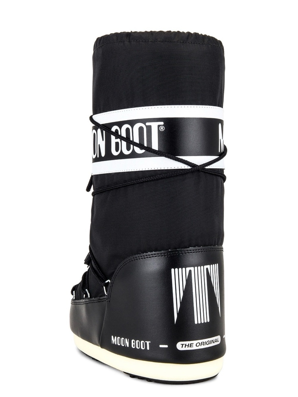$240 MOON BOOT Nylon Boot in Black S/M (35-38) Small Medium - Picture 2 of 13
